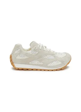 -----------BOTTEGA VENETA ---- ------------ ----Orbit Technical Fishnet Suede Women's Sneakers --