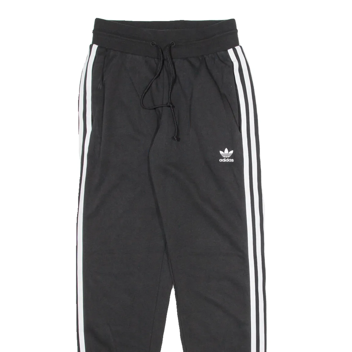 ADIDAS Womens Joggers Black Tapered UK 6 W26 L29