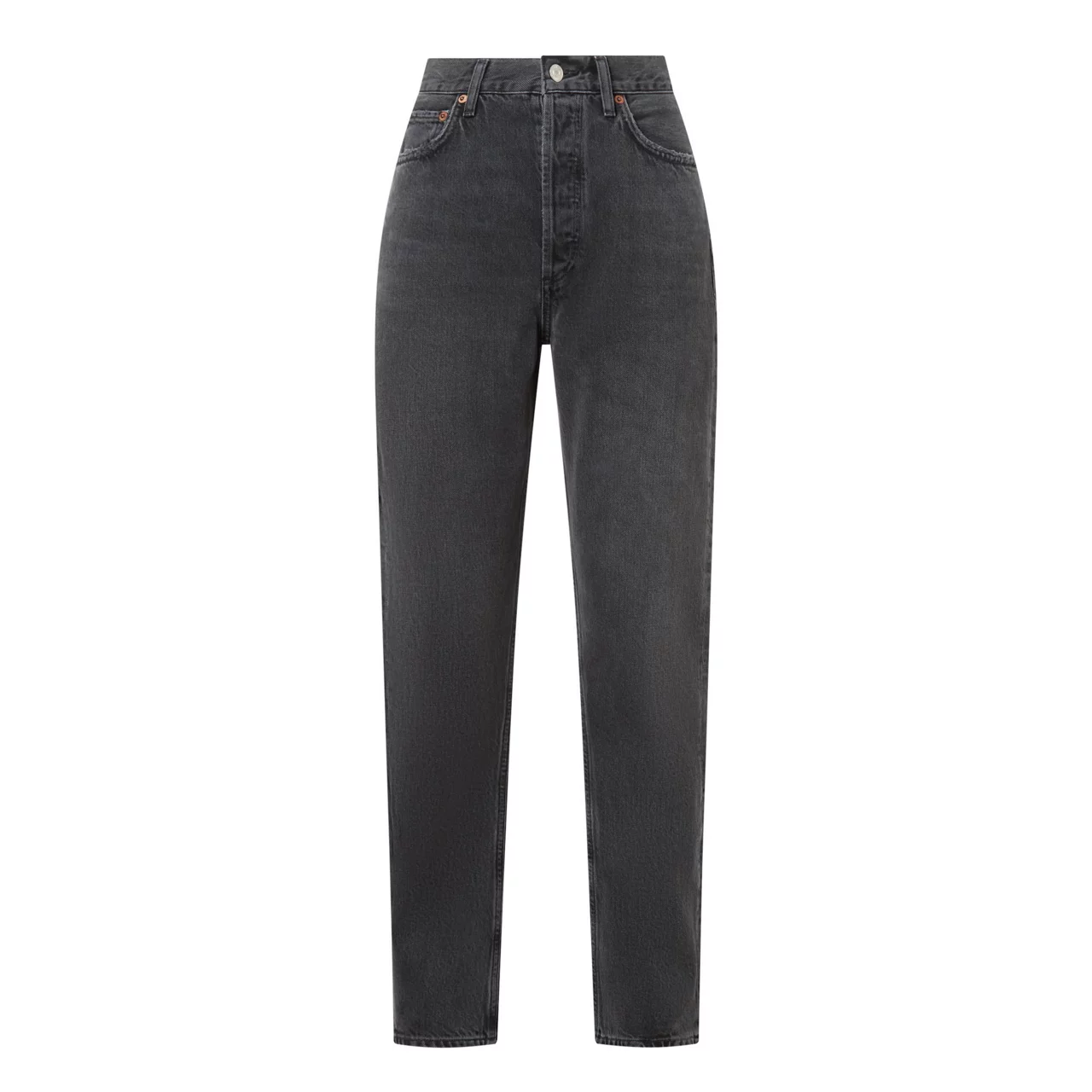 AGOLDE 90s Pinch Waist Straight Leg Jeans - Black