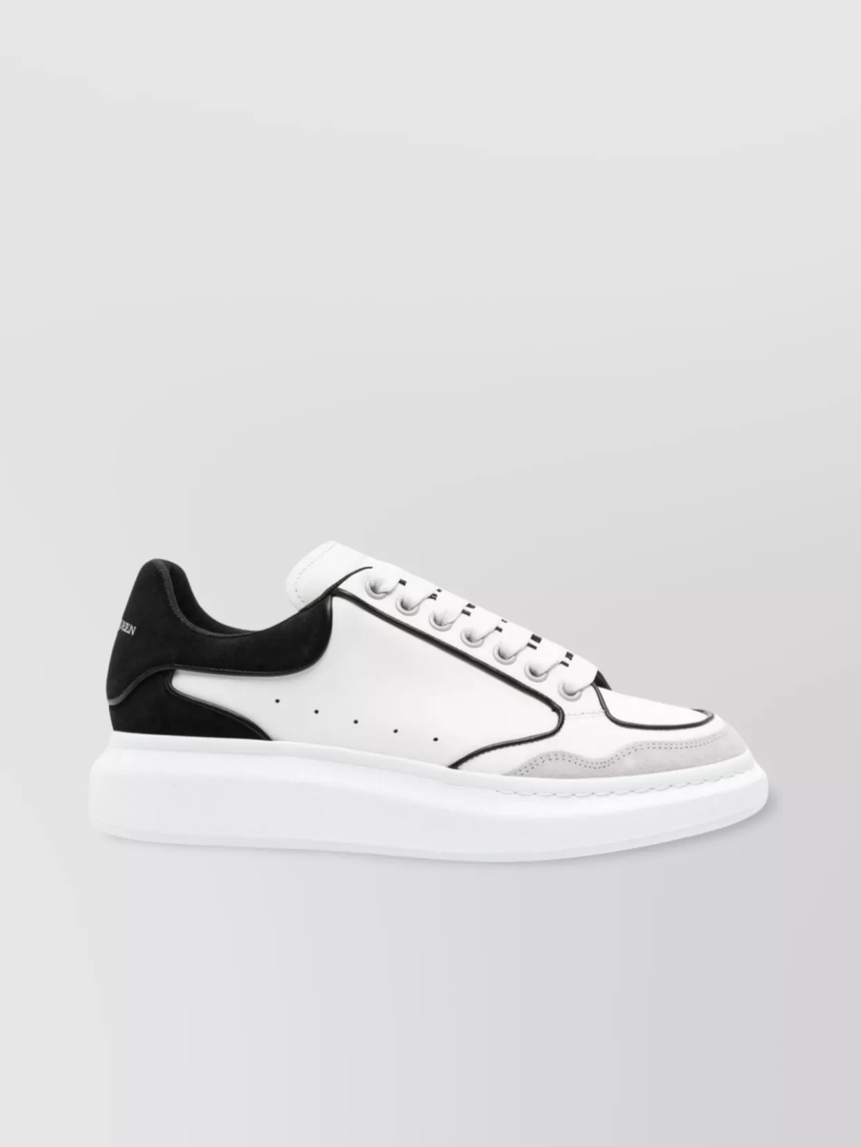 Alexander McQueen   Leather sneakers with chunky rubber sole