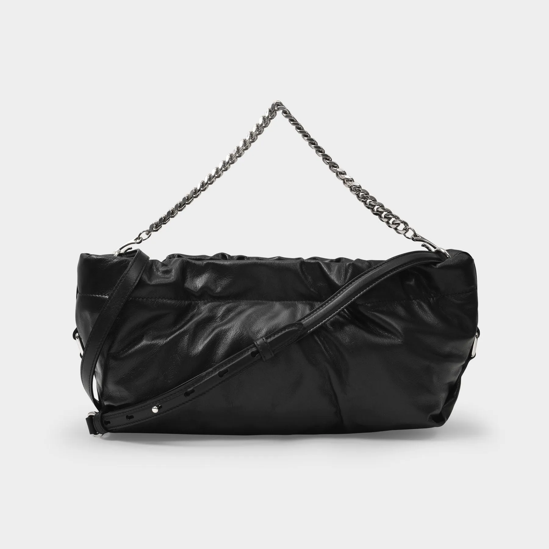 Alexander McQueen  Mini Bundle Bag in Black Leather