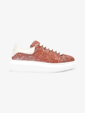 Alexander McQueen Oversized Sneakers Rose Gold / White Glitter EU 38 UK 5