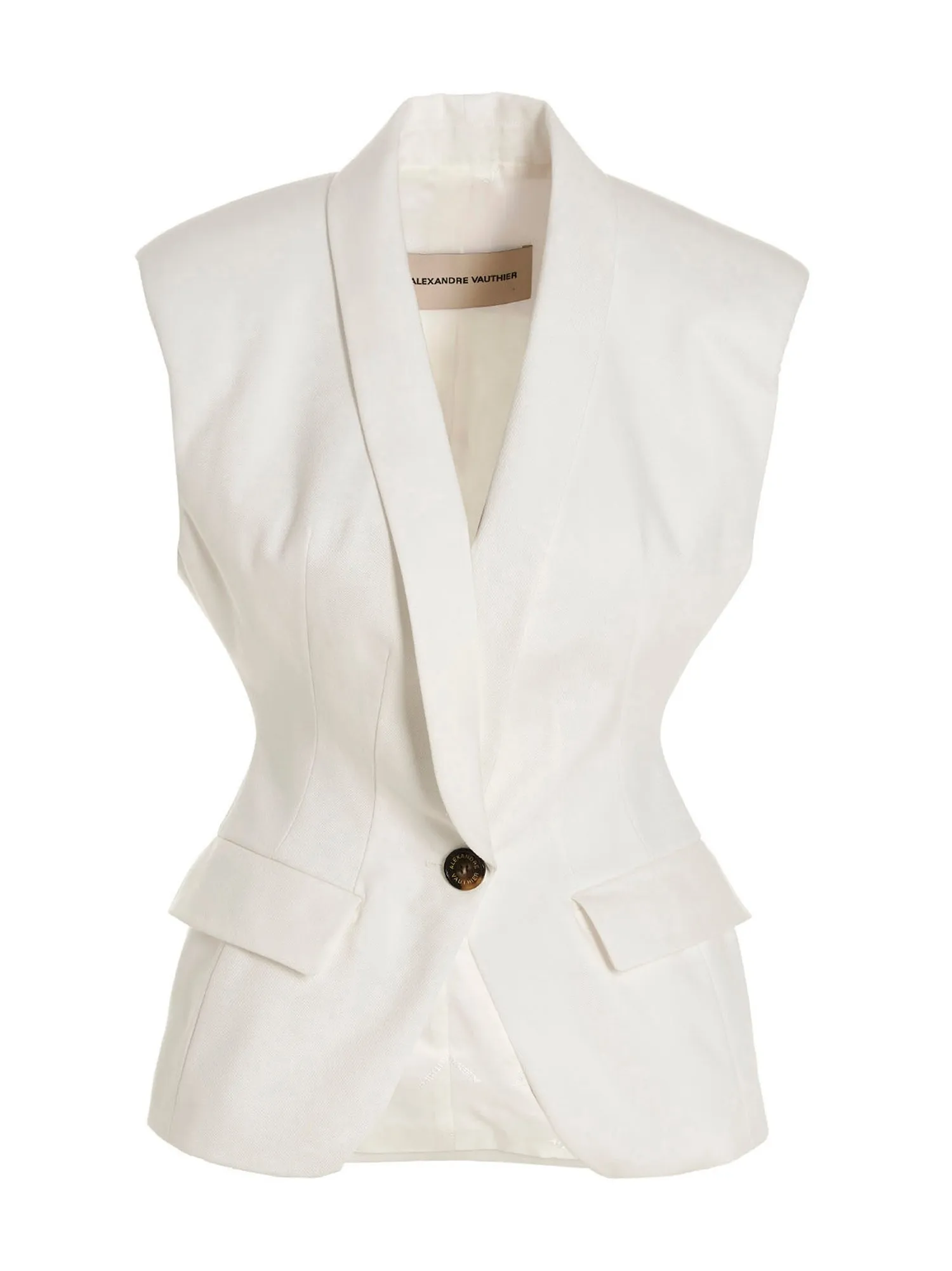 Alexandre Vauthier    Alexandre Vauthier Padded Shoulders Vest