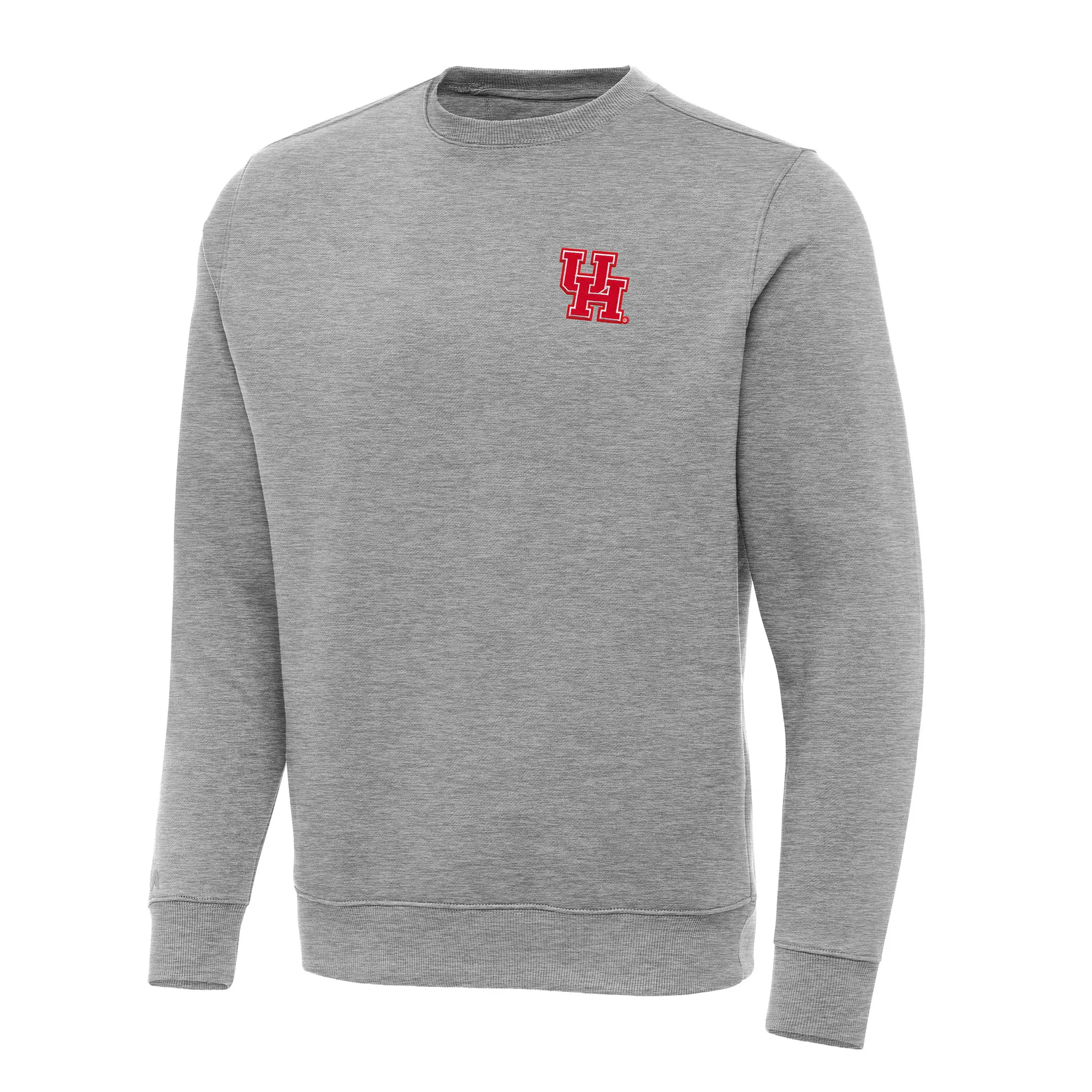 Antigua Houston Cougars Heather Gray Big & Tall Victory Pullover Sweatshirt