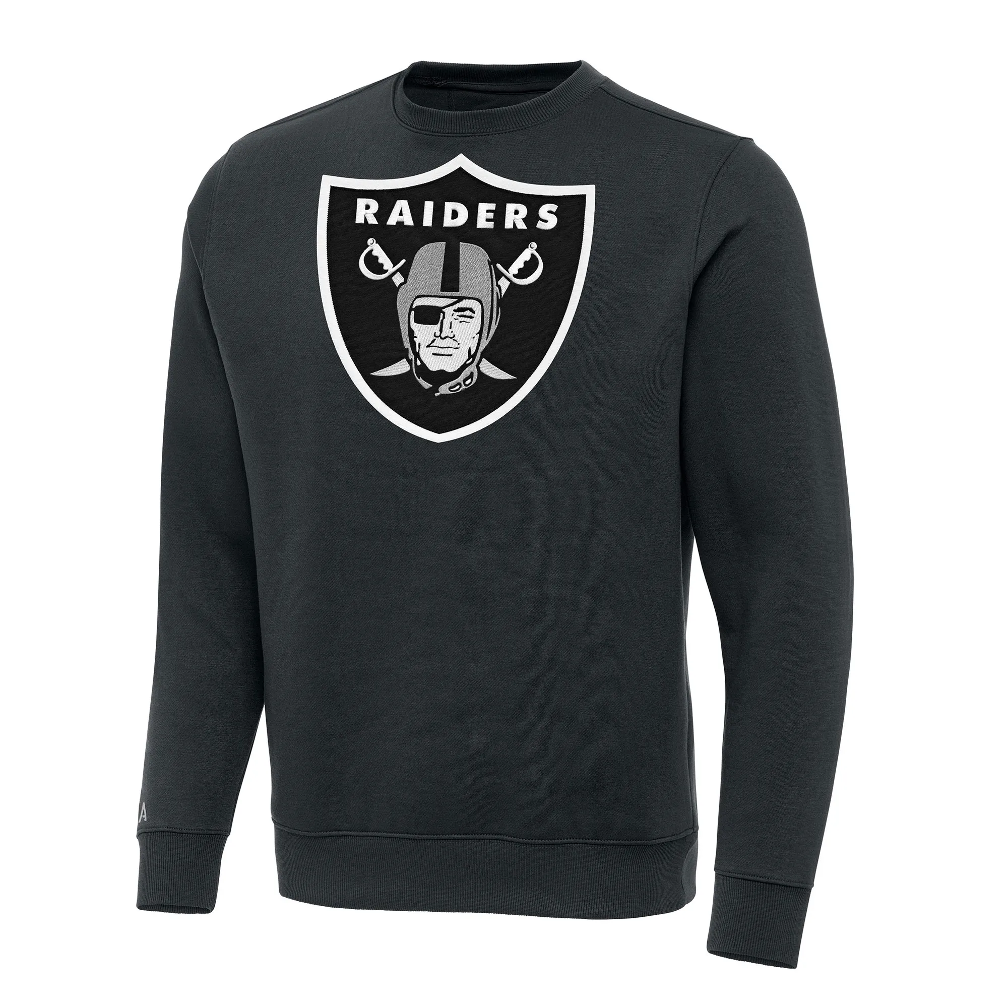 Antigua Las Vegas Raiders Charcoal Victory Pullover Sweatshirt