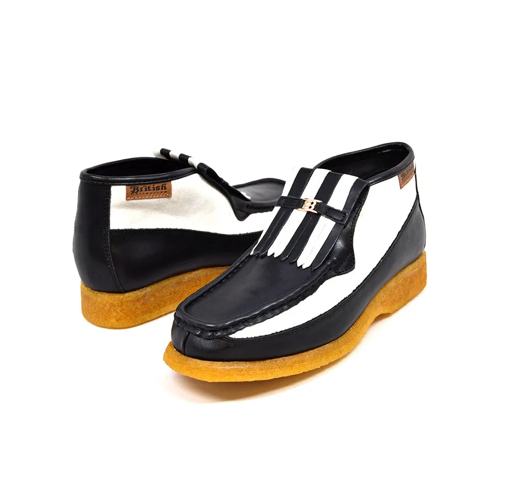 Apollo Black and White - Stylish and Comfortable Shoes from the British Collection