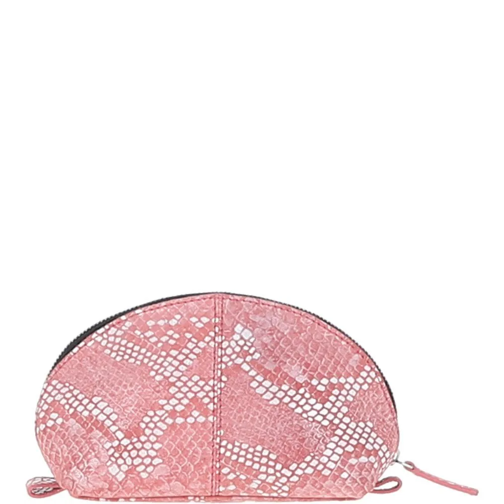 ASHWOOD Leather Make-Up Bag Pink : PHILIPPA