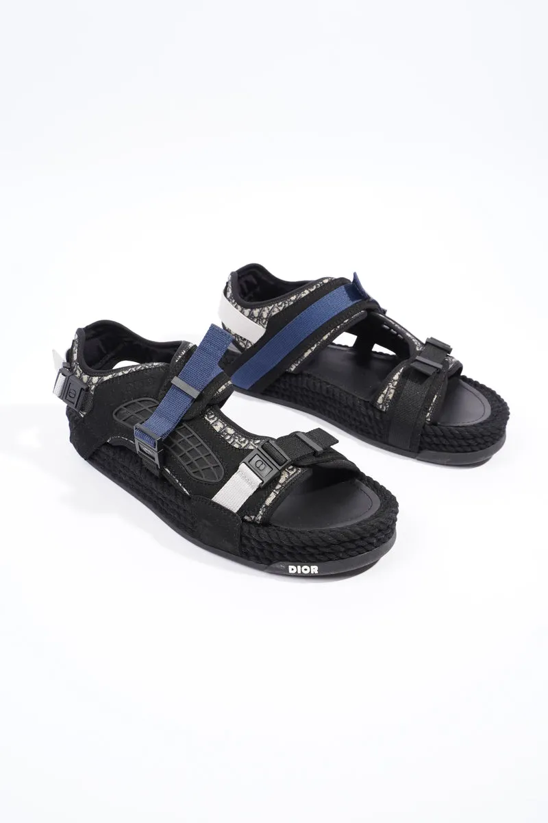 Atlas Sandals Black / Blue / Grey Canvas EU 43 UK 9