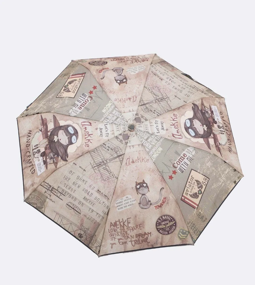 Aviator style manual umbrella