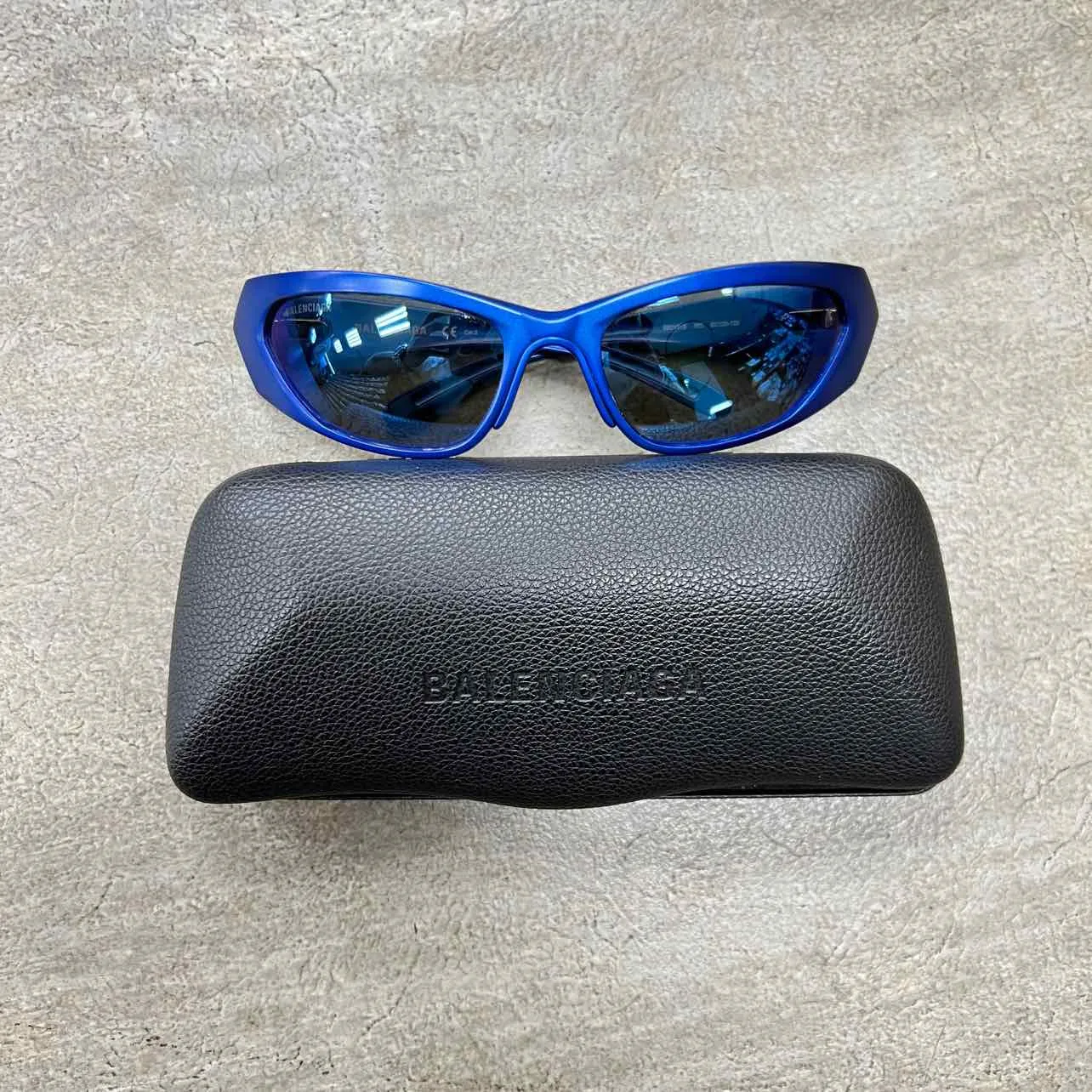 Balenciaga Sunglasses Used Blue