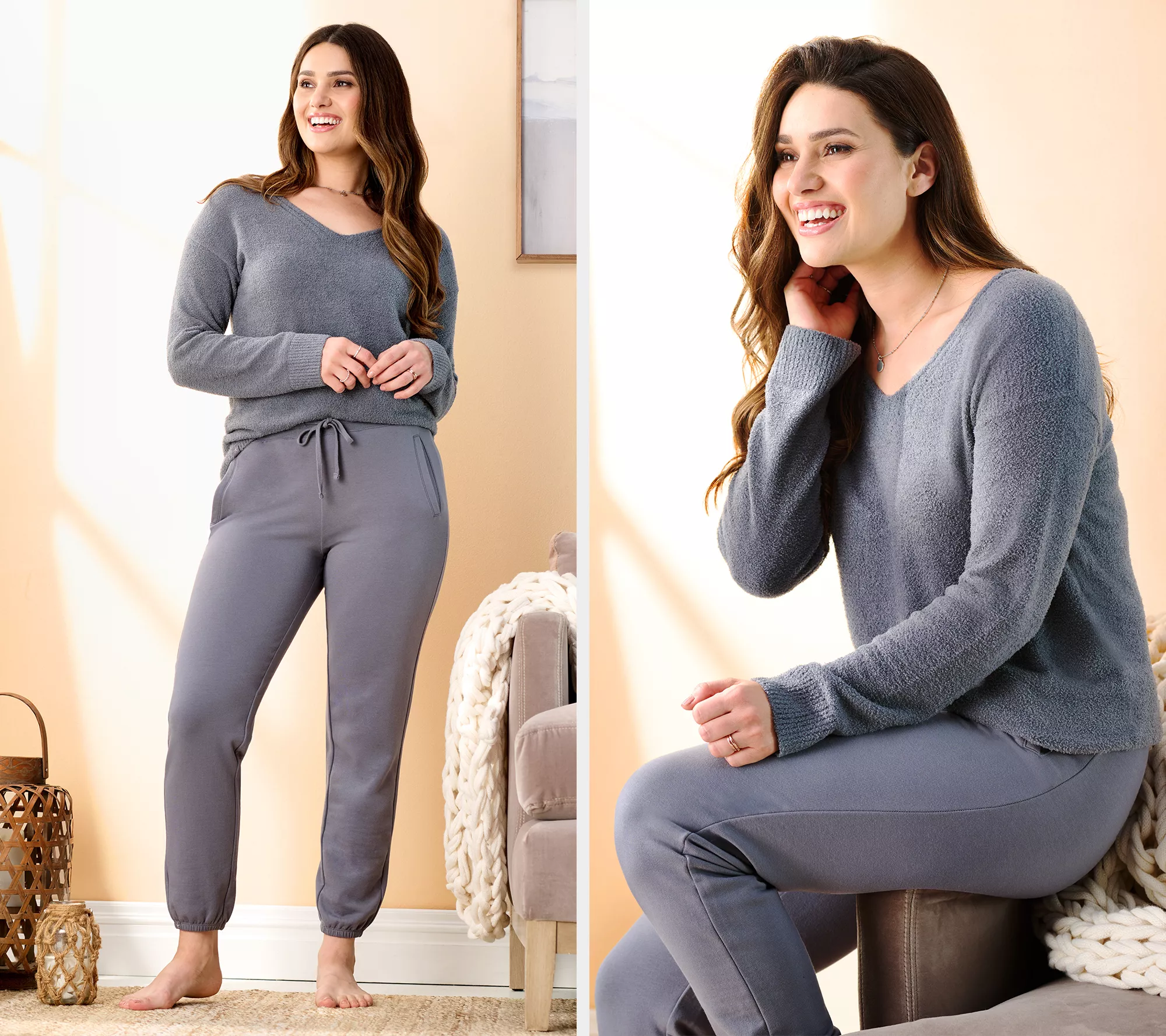 Barefoot Dreams Regular CozyChic Lite Pullover & Lounge Pant Set