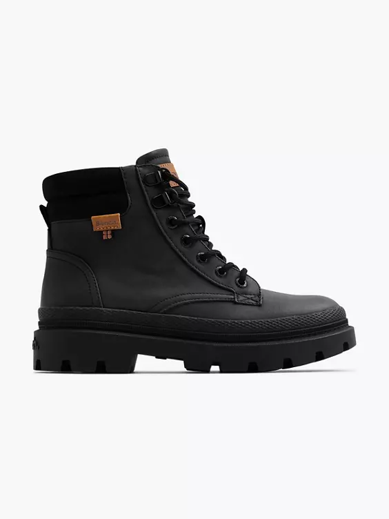 Bench Sustainable  Black Hiker Lace Up Boot