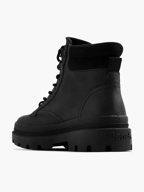 Bench Sustainable  Black Hiker Lace Up Boot