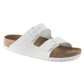 Birkenstock Arizona Two Strap Sandals (Soft Footbed) - White Leather