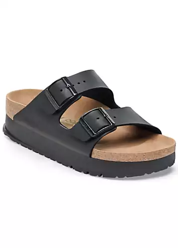 Birkenstock Women’s Black Arizona Papillio Sandals | Grattan