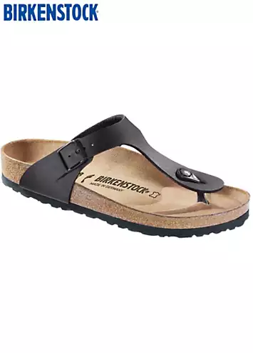 Birkenstock Women’s Gizeh Birko-Flor Black Sandals | Grattan