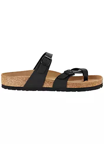 Birkenstock Women’s Mayari Birko-Flor Black Sandals | Grattan