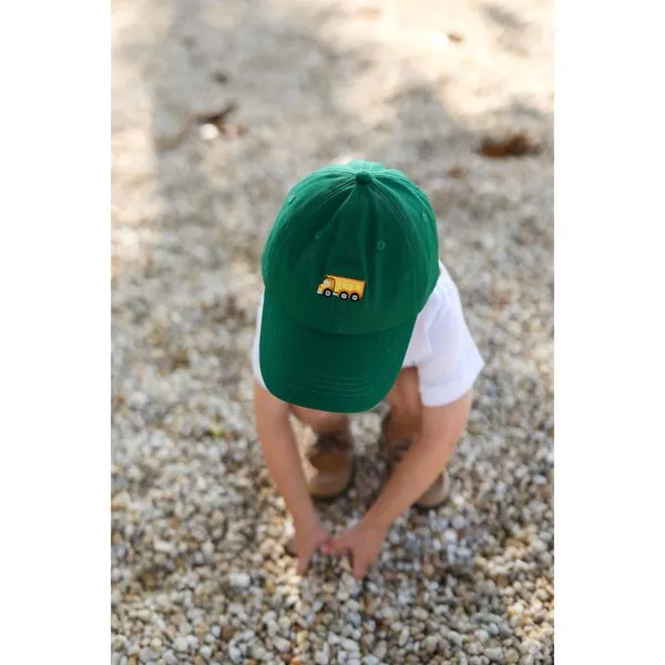 Bits & Bows Dumptruck Baseball Hat, Griffin Green