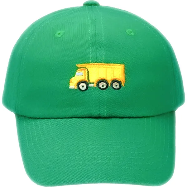 Bits & Bows Dumptruck Baseball Hat, Griffin Green