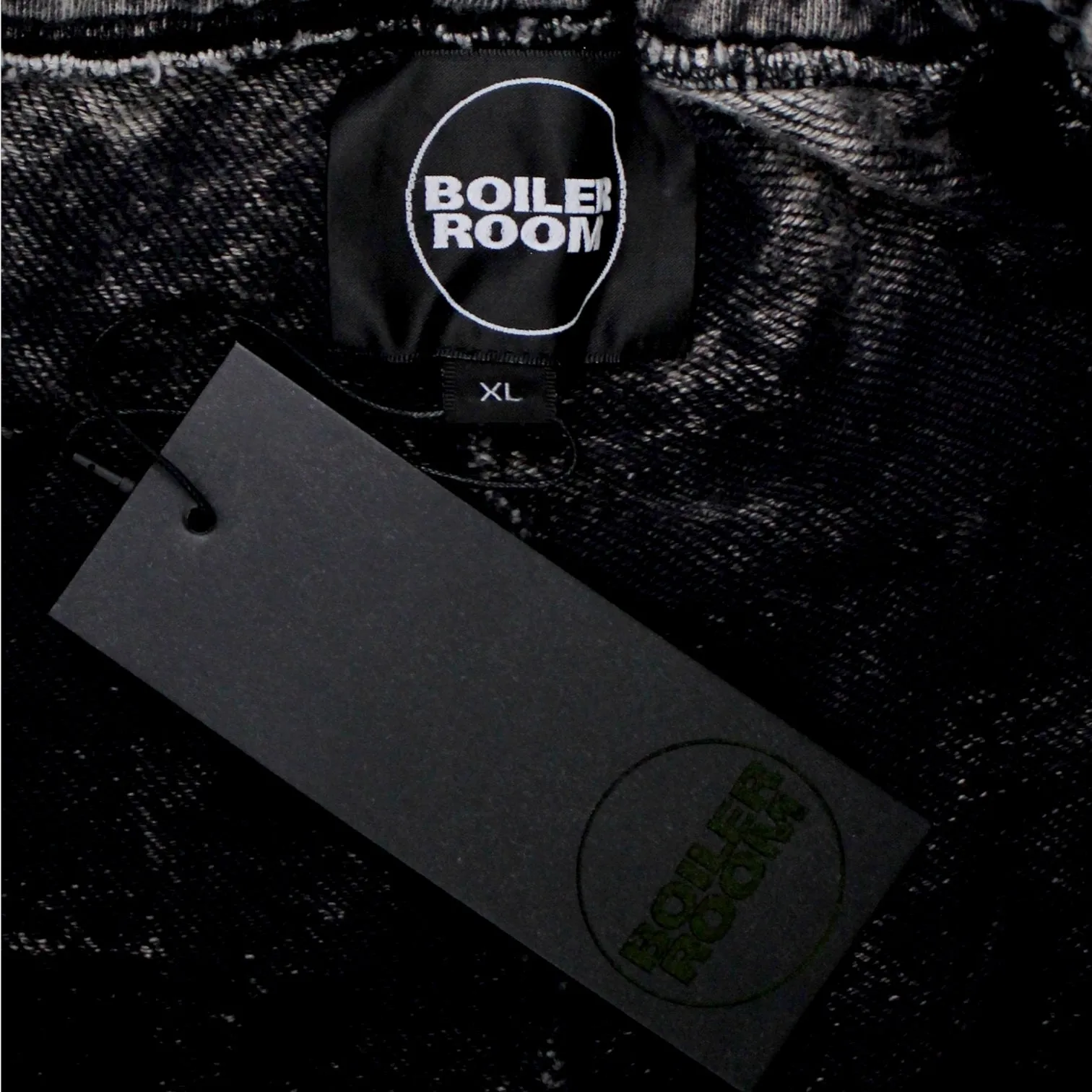 Boiler Room Black Bleached Look Joggers