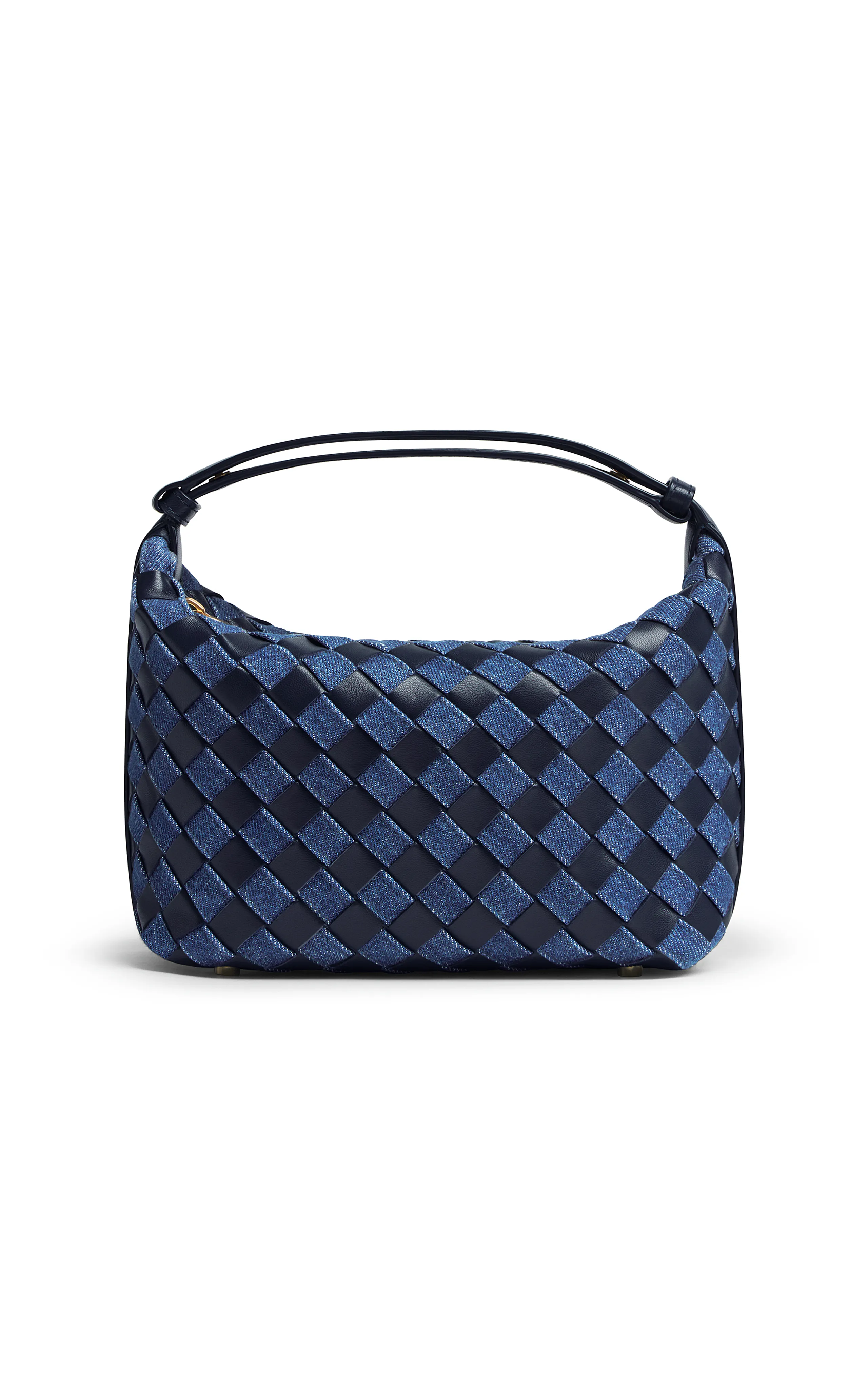 Bottega Veneta Mini Wallace Intrecciato Leather & Denim Bag