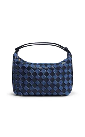 Bottega Veneta Mini Wallace Intrecciato Leather & Denim Bag