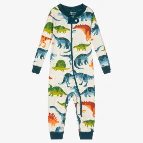 Boys Organic Cotton Dino Park Romper