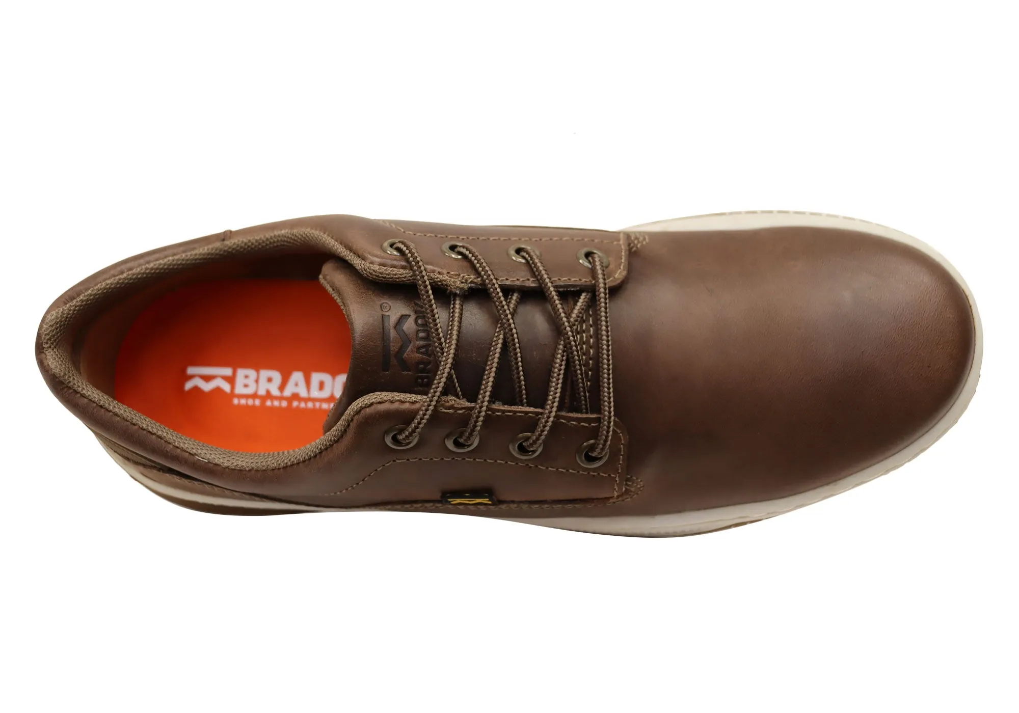 Bradok Vernon Low Mens Comfortable Leather Casual Shoes Made In Brazil