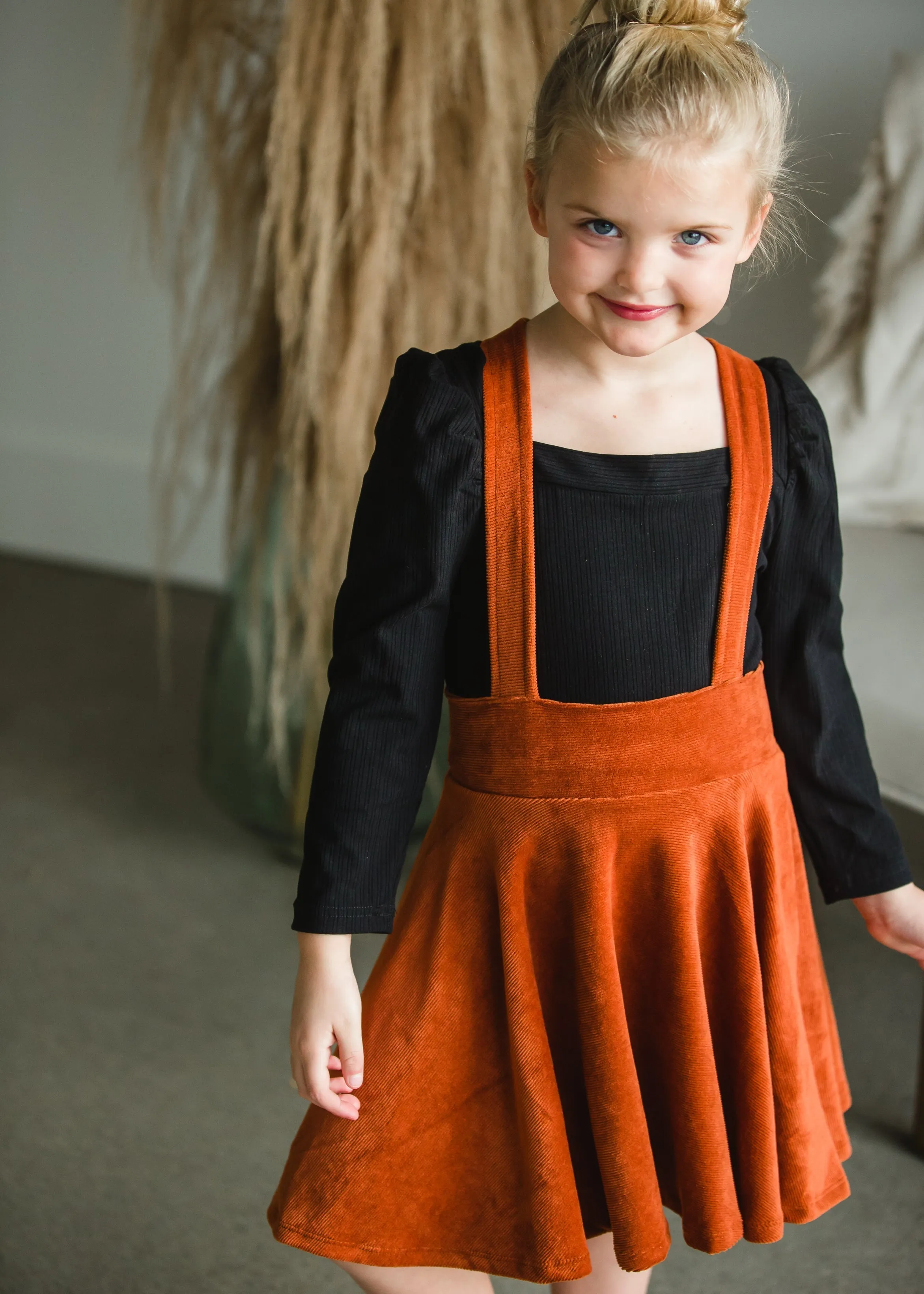 Brick Pinafore Corduroy Jumper - FINAL SALE