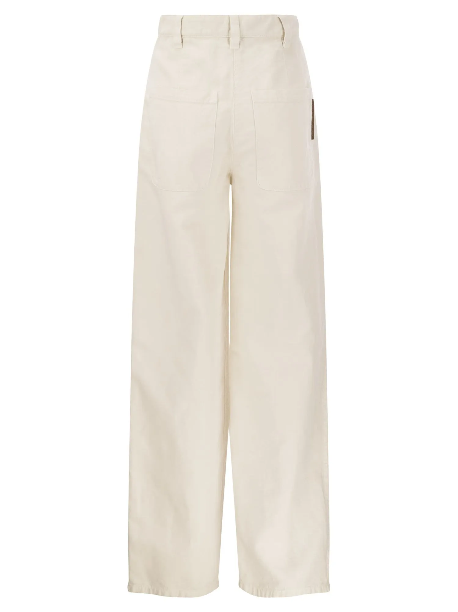 Brunello Cucinelli    Brunello Cucinelli Relaxed Trousers In Garment Dyed Cotton Linen Cover Up