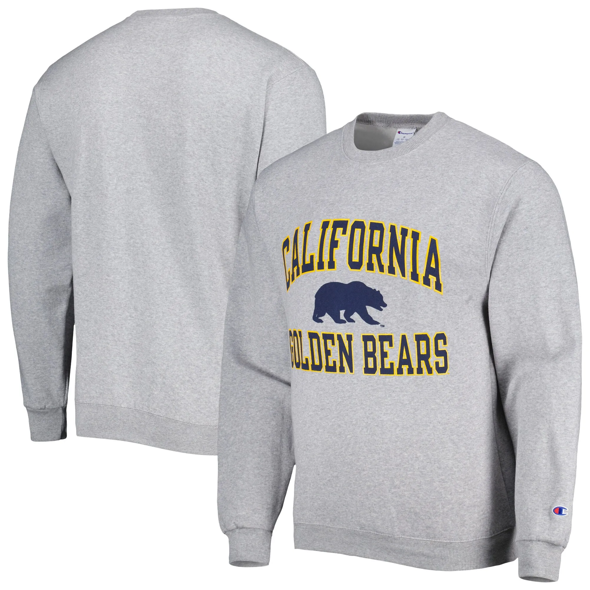 Champion Cal Bears Heather Gray High Motor Pullover Sweatshirt