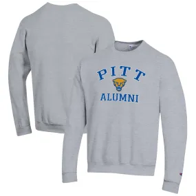 Champion  Pitt Panthers Gray Alumni Logo Arch Pullover Sweatshirt