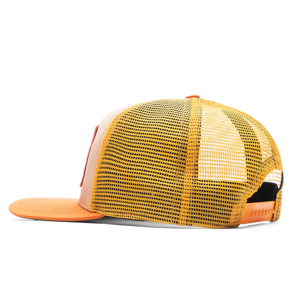 Cheval Hat - Orange/Tan