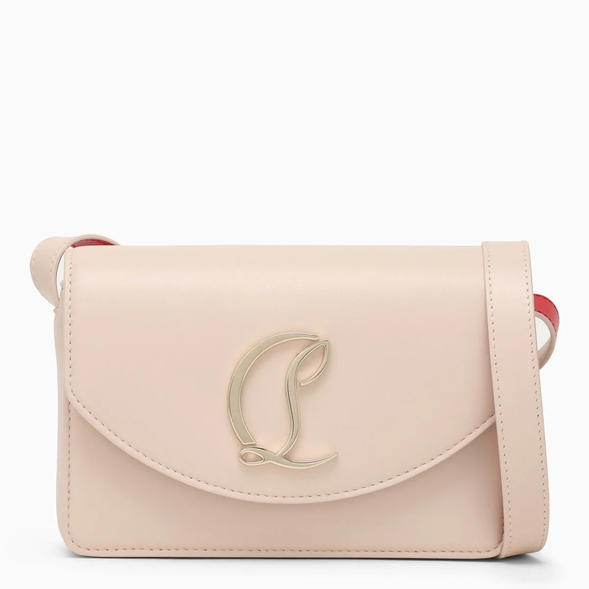 Christian Louboutin    Christian Louboutin Lache/Gold Leather Shoulder Bag