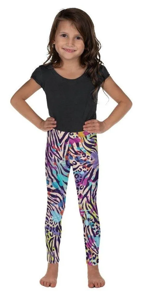 Colorful Animal Print Symbiosis Kid's Leggings