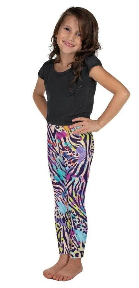 Colorful Animal Print Symbiosis Kid's Leggings