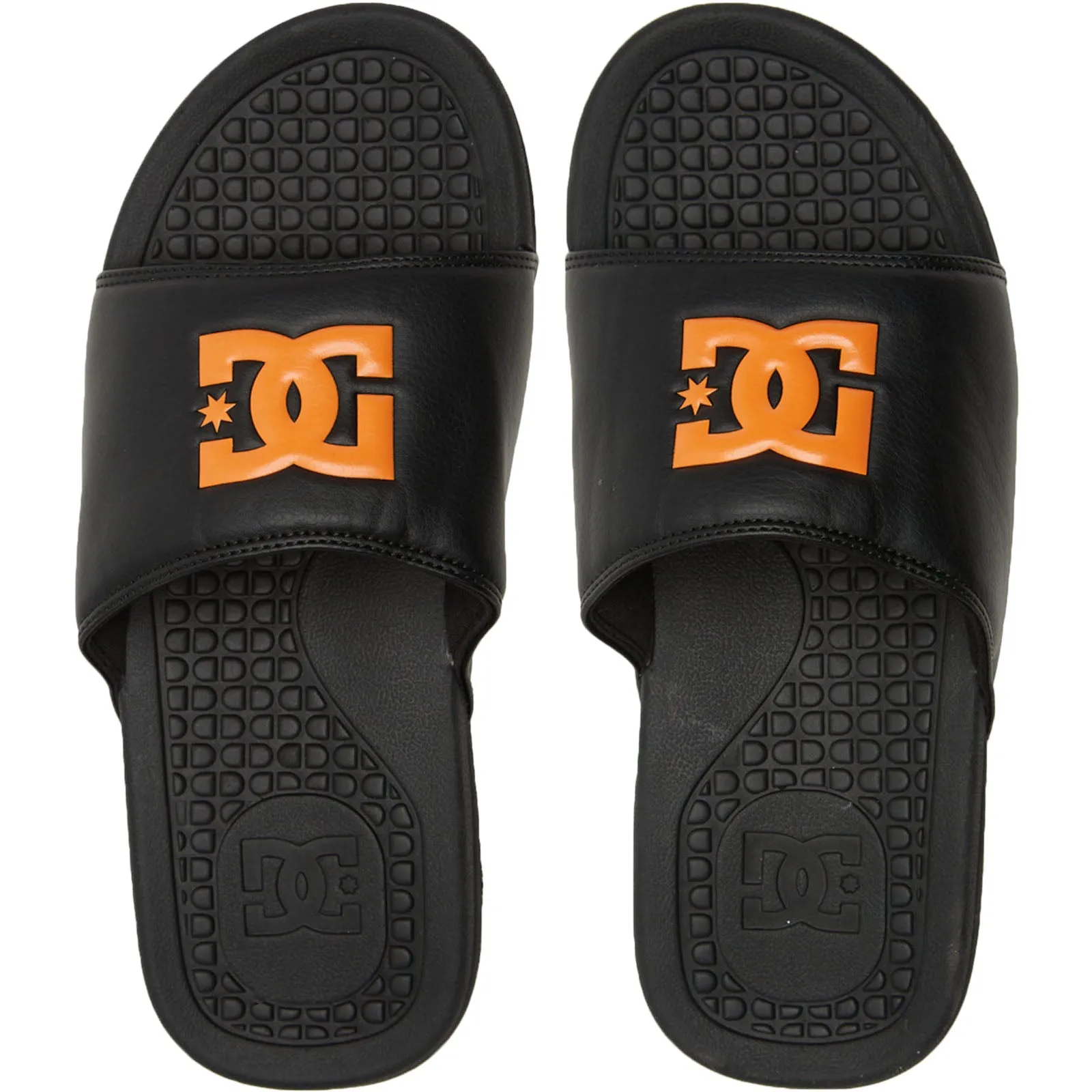 DC Shoes Mens Bolsa Leather Sliders