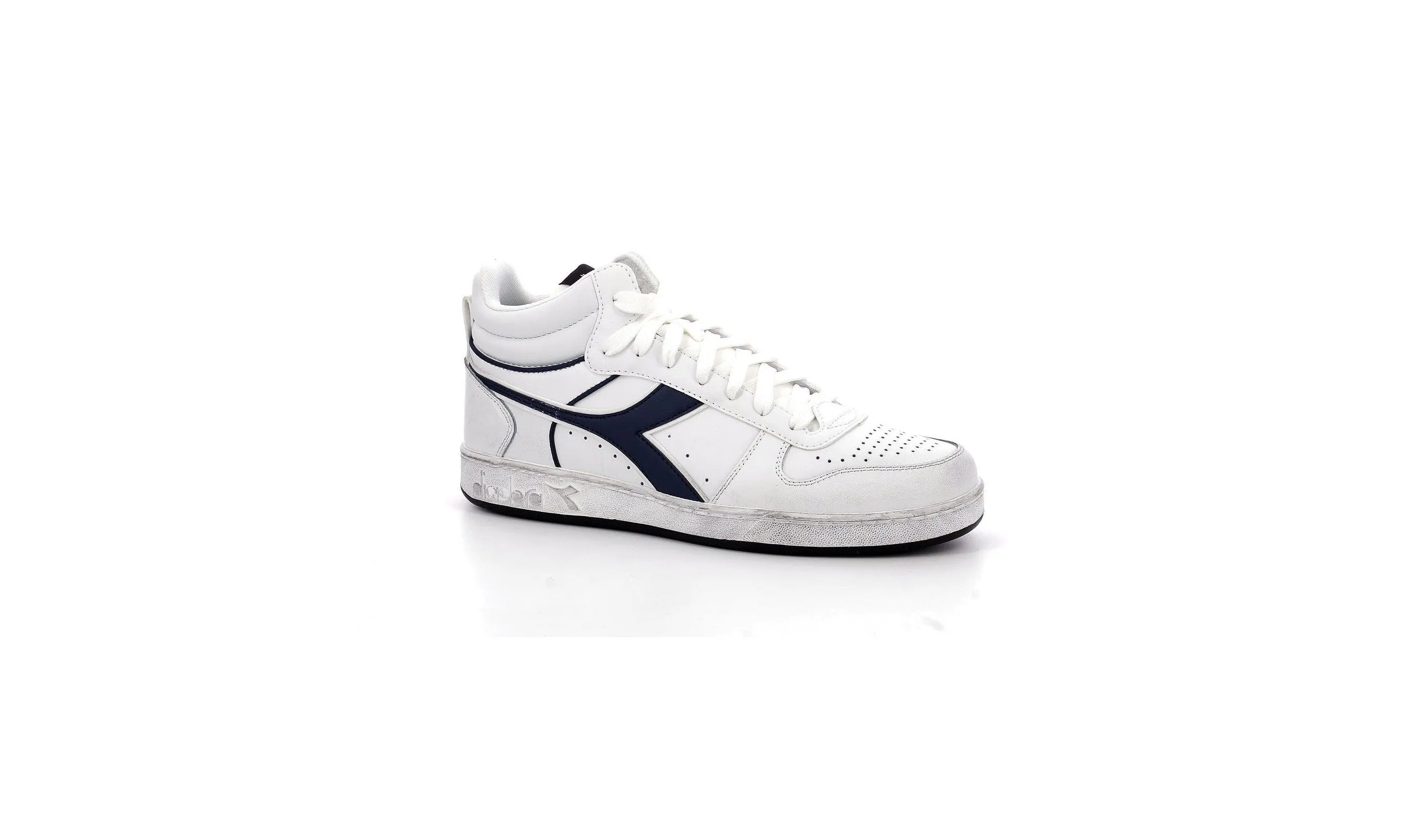 Diadora - Sneakers Haut Magic Icona - White / Blue Caspian Sea - Mixte