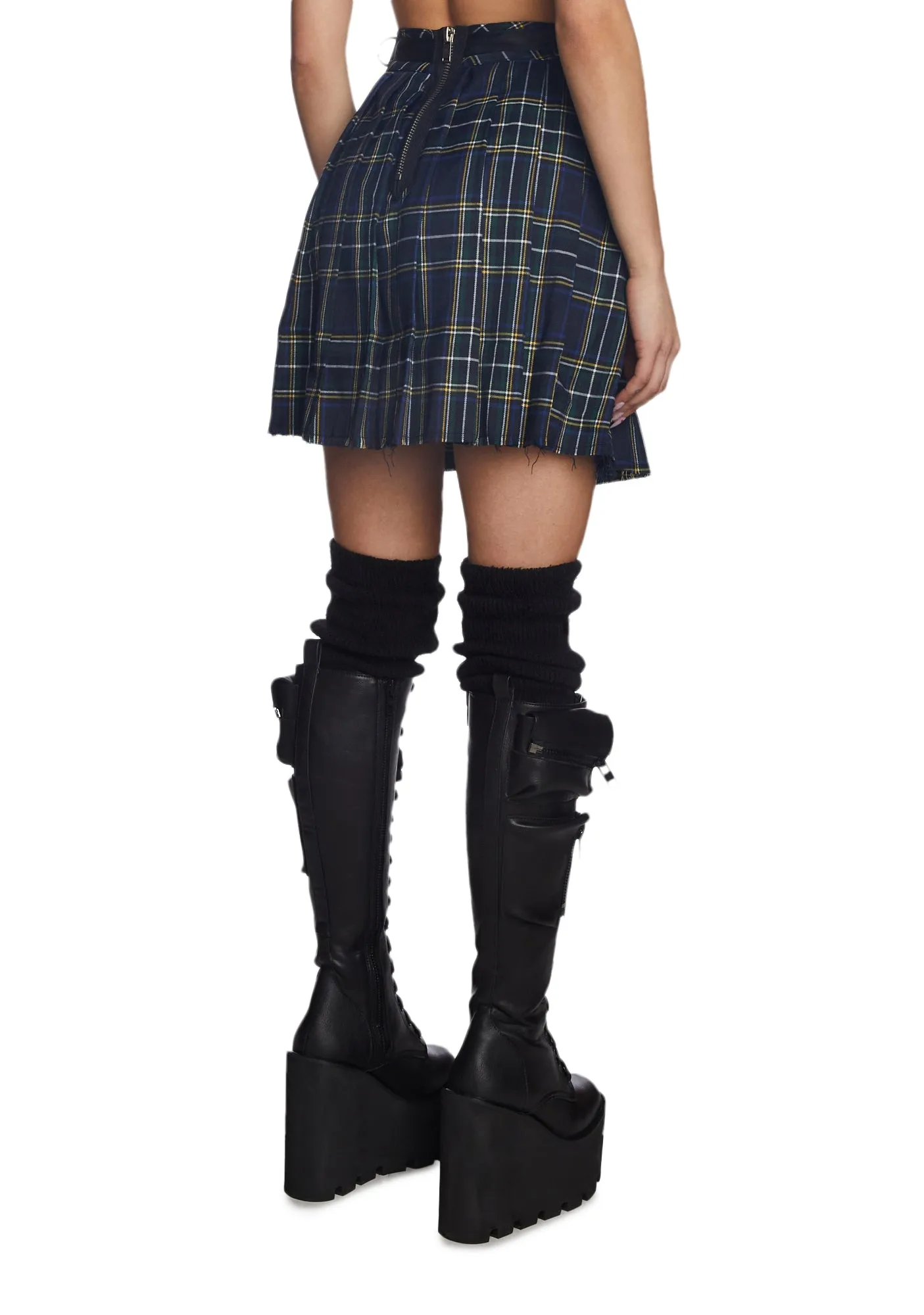 Dress Code Plaid Skirt-