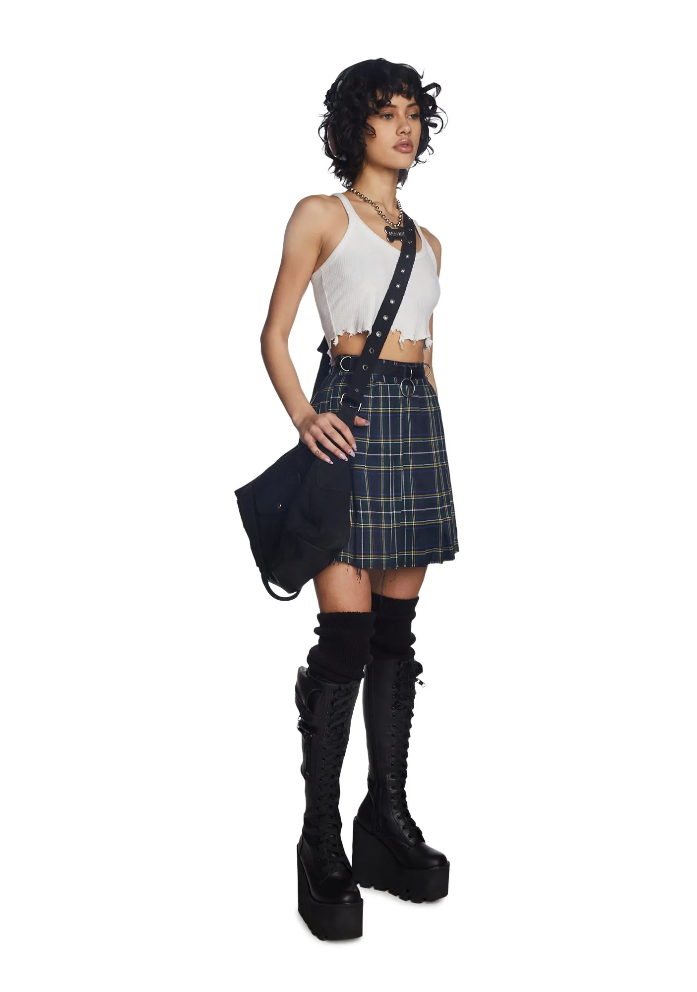 Dress Code Plaid Skirt-