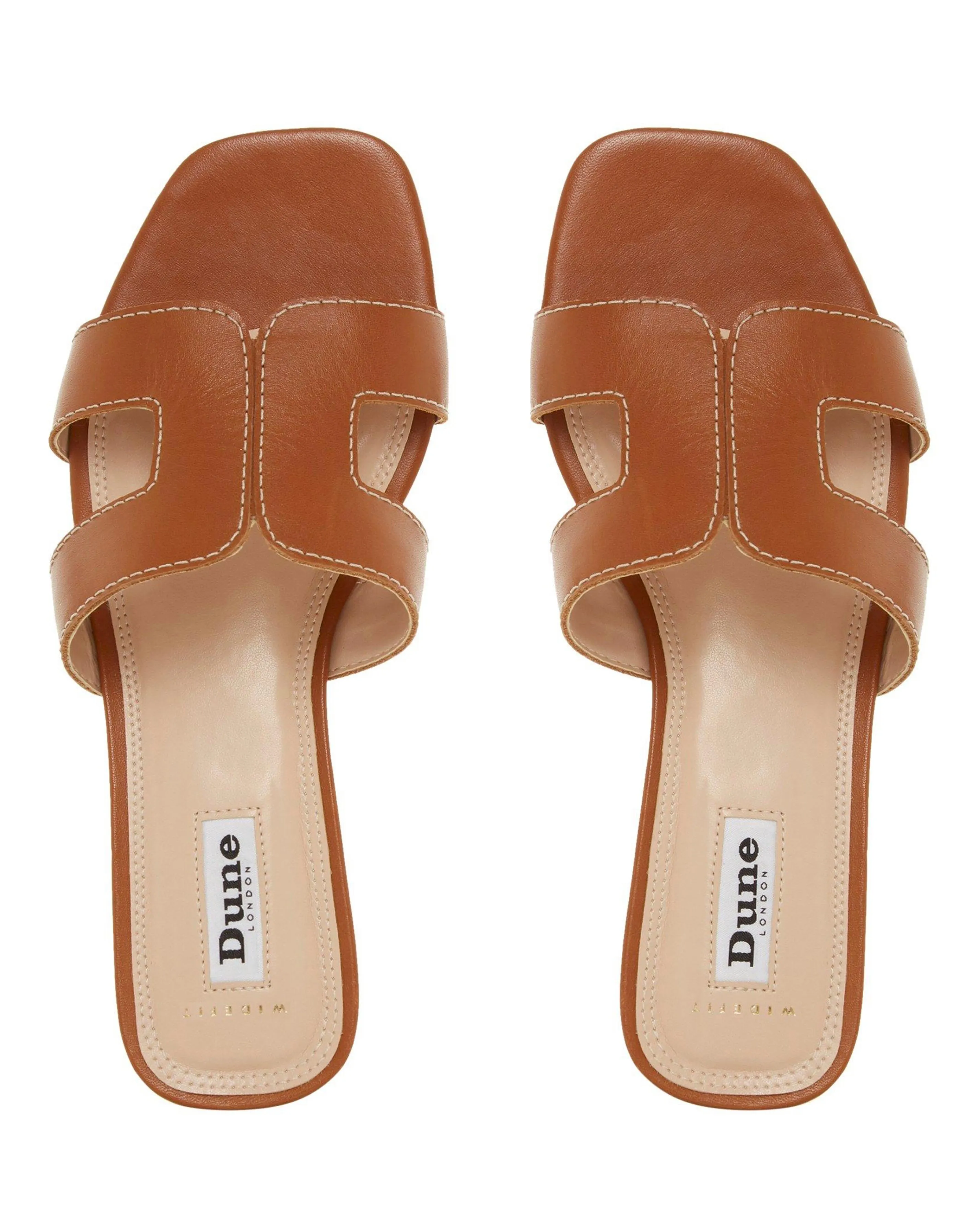 Dune London Loupe Smart Slider Sandals E Fit | Simply Be