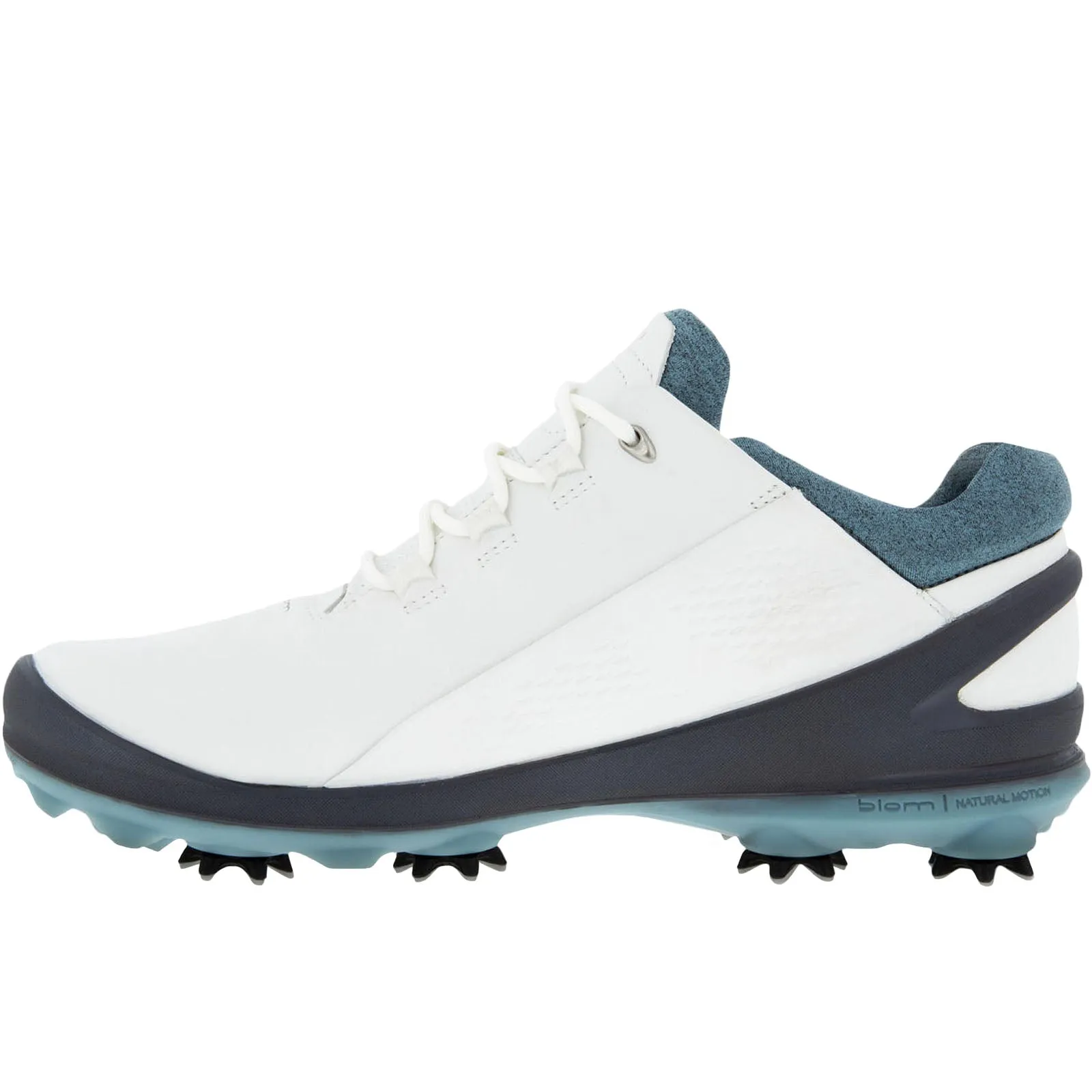 ECCO Mens Biom G 3 GTX Gore-Tex Leather Golf Shoes - White/Trooper