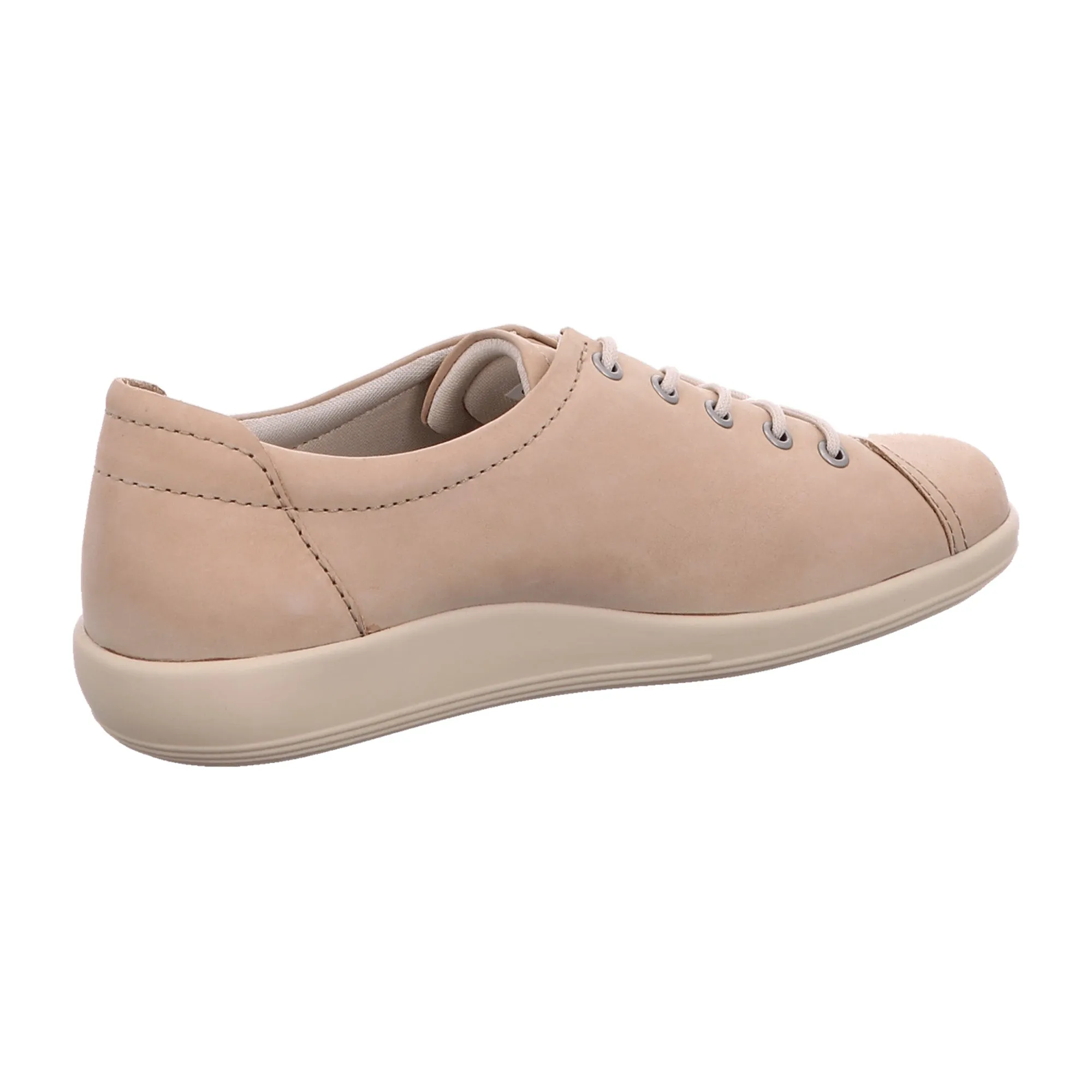 Ecco Soft 2.0 Women's Comfortable Leather Sneakers, Beige