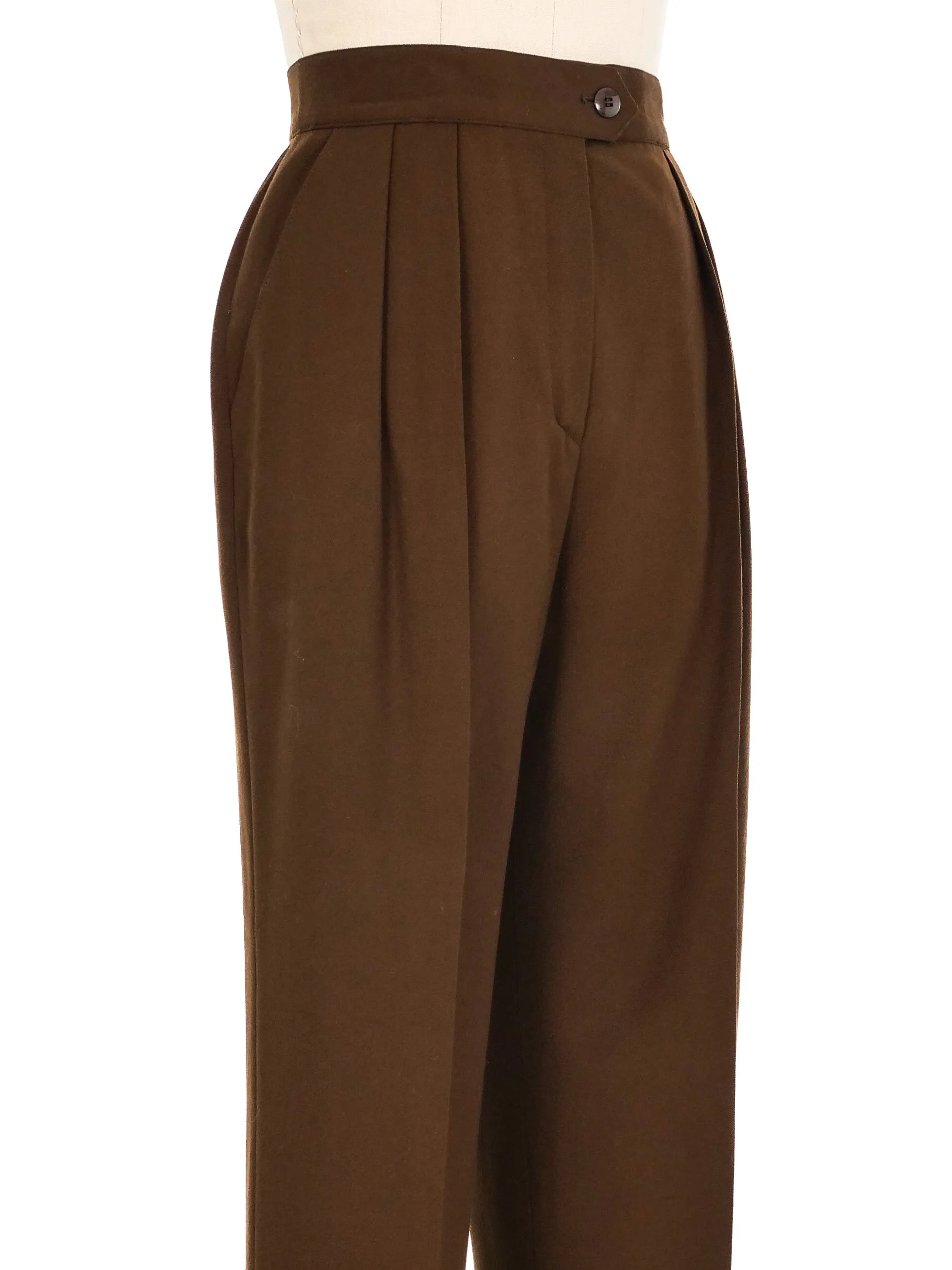 Escada Chocolate High Waisted Trousers