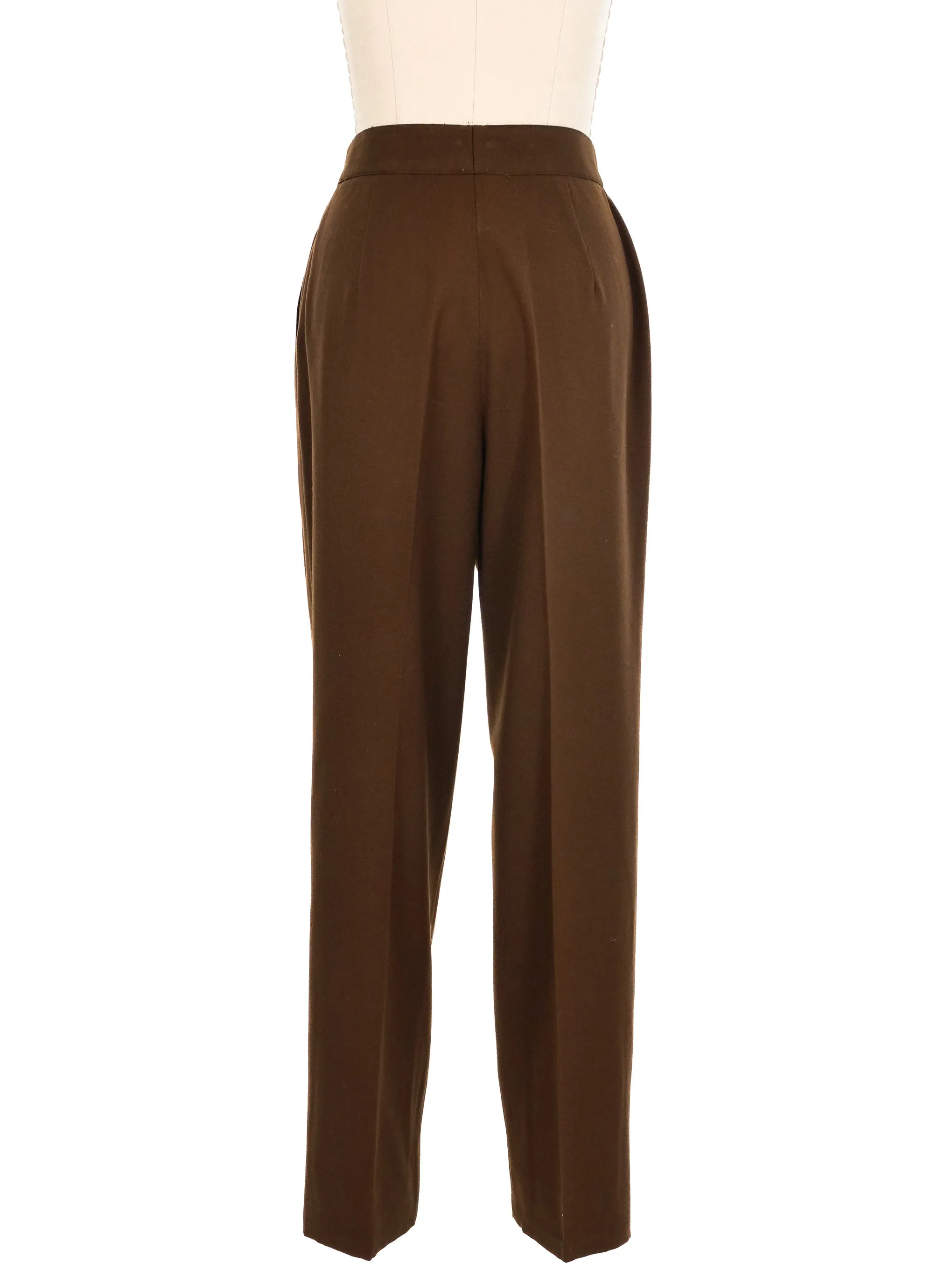 Escada Chocolate High Waisted Trousers