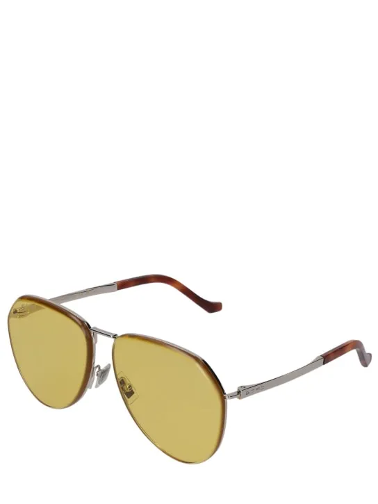 Etro   Luxury metal aviator sunglasses 