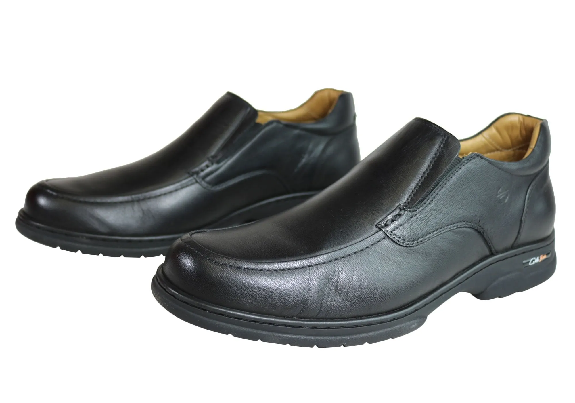 Ferricelli Vinnie Mens Leather Slip On Comfort Shoes Made In Brazil