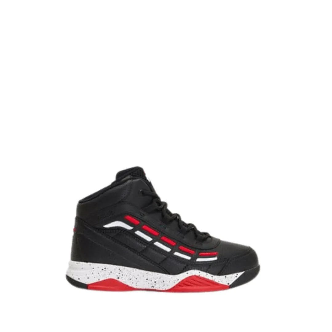 FILA JUNIOR SPITFIRE BLACK/RED BASKETBALL SHOE