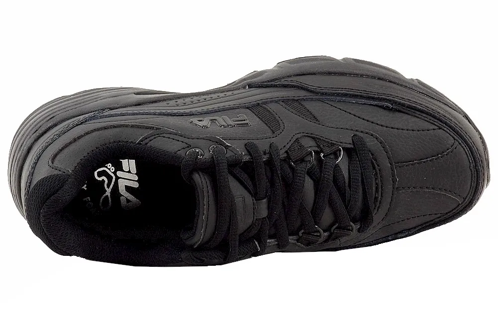 Fila Women's Memory Workshift Sneakers Slip Resistant Trainers Black Sz: 7W