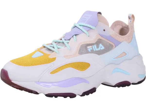 Fila Women's Ray Tracer Lite Sneakers Safety Yellow/Green Gecko/Blue Sz: 6.5